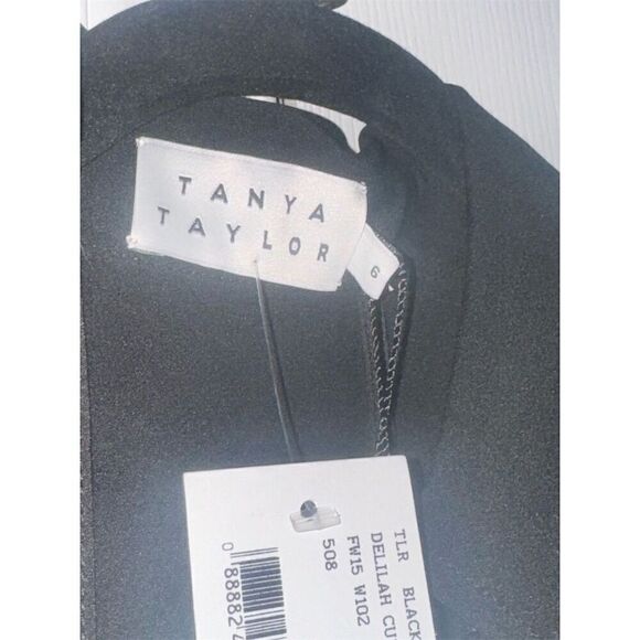 Tanya Taylor Women's Black Della Cut Out Blouse Size 6 Casual Fall - Picture 3 of 9